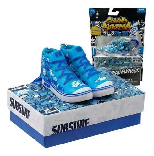 Subway Surfers Mini Sneakers Chaveiro Mosquetão Colecionável